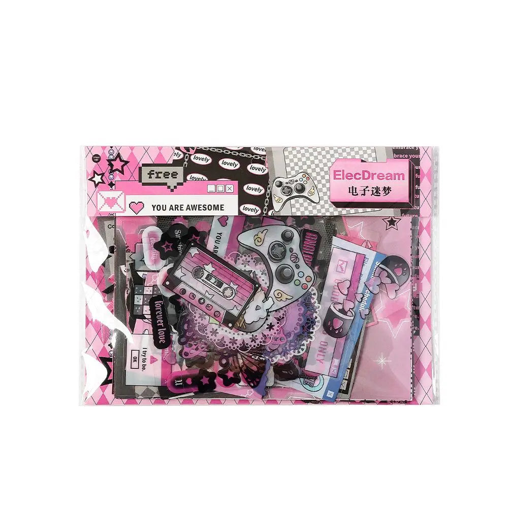 58 pcs Vintage INS Material paper set Planner handmade ita-bag accessories Scrapbooking Calendars Arts Diy Crafts