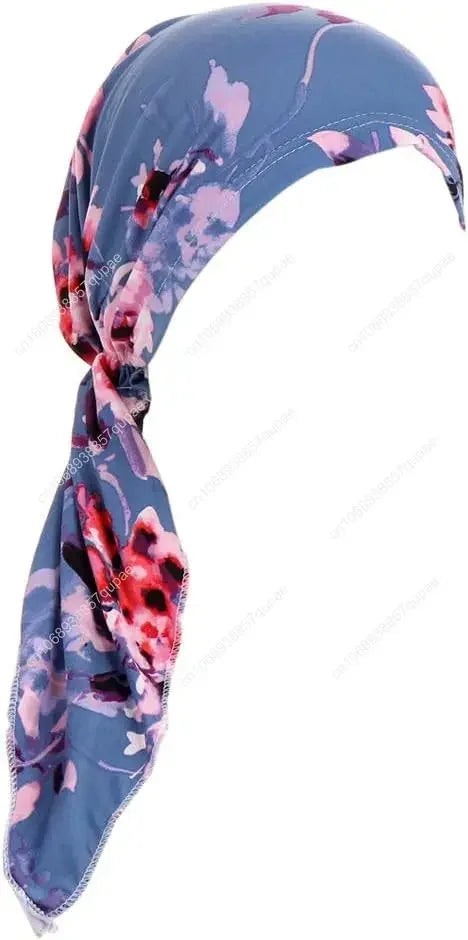 Pre-Tied Bandana Turban Hat Chemo Cancer Headscarf Headwraps Headwear for Women Hair Cover Hat