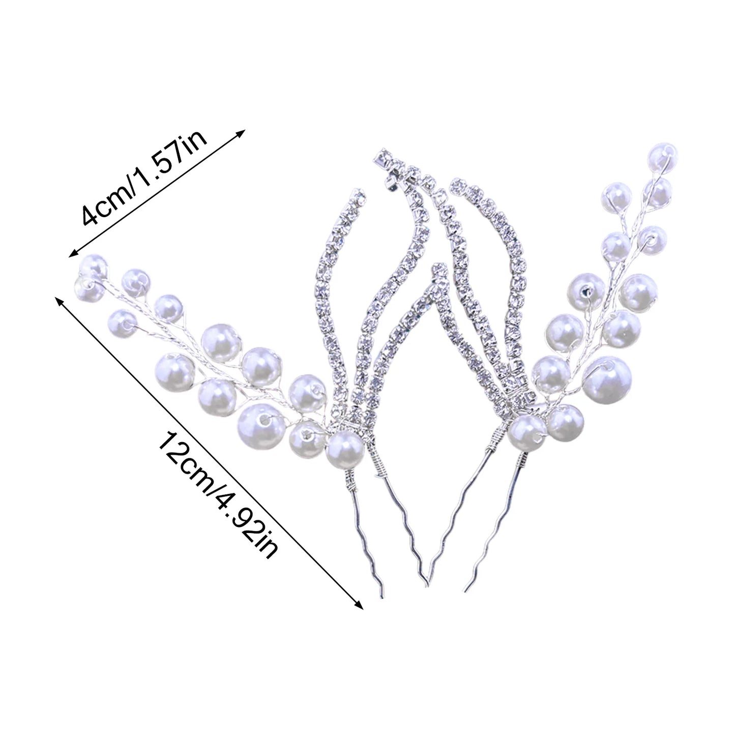 Woman Elegant Pearl U Shape Hair Stick Wedding Hairpins Bridal Headwear Hairstyle Tool Tools Bridal Tiara Hair Accessories