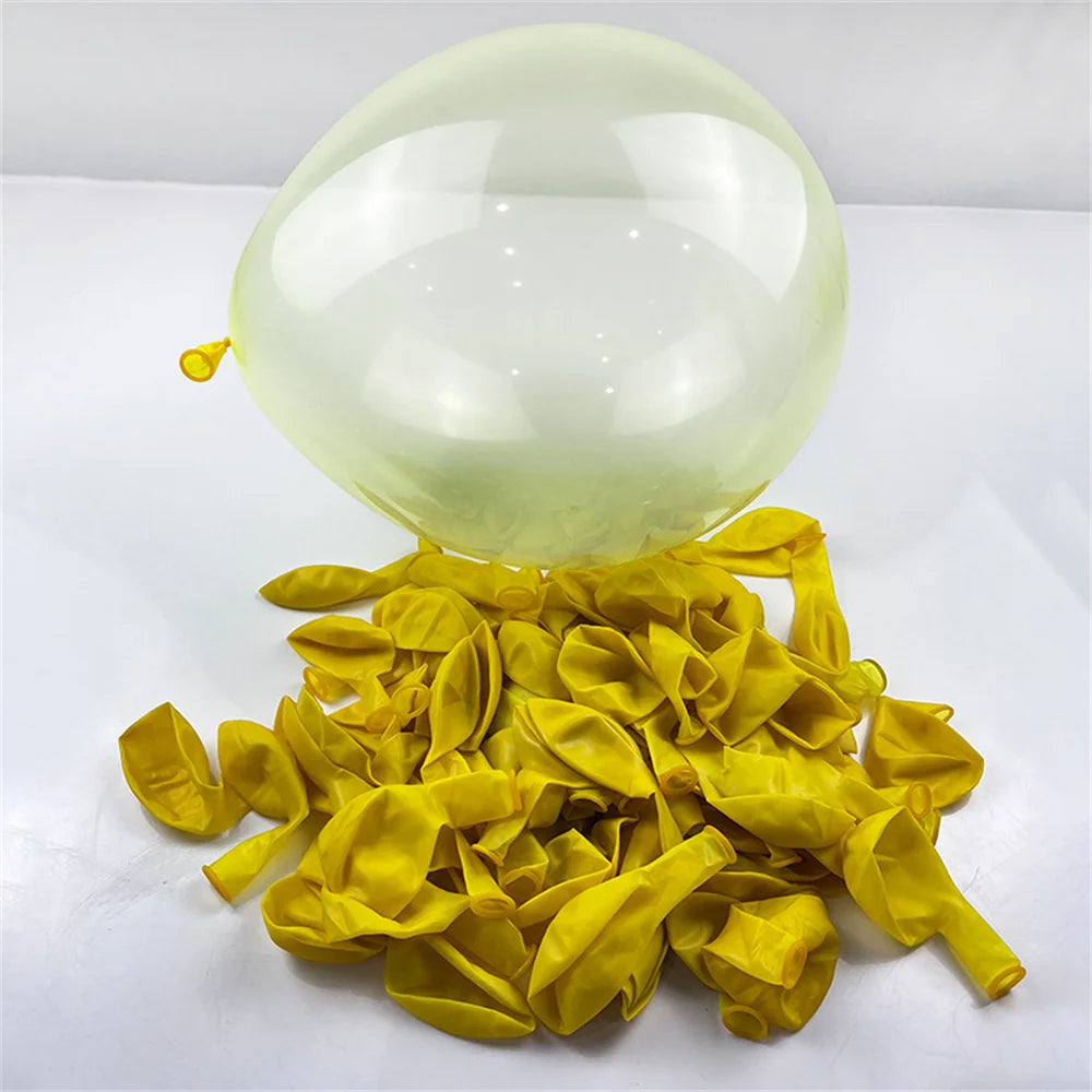 100pcs Colorful Crystal latex Balloon 10 inch Transparent Bubble Latex Balloons Kids toys Birthday Wedding party decorations