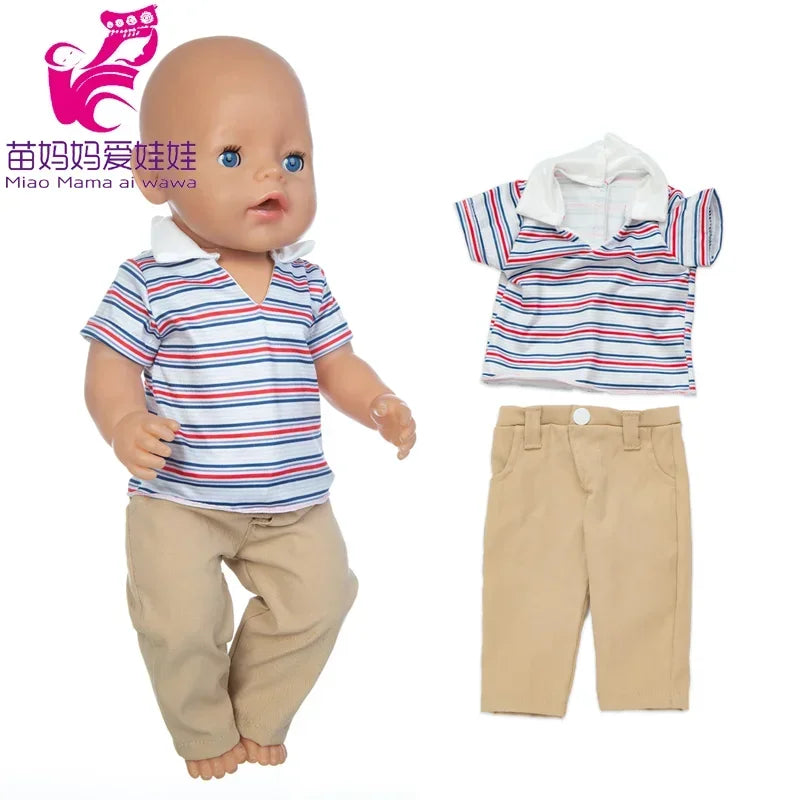 Baby New Born Doll Clothes Coat Hooded Sweater for 17 Inch Doll Jacket Toys Doll Wears