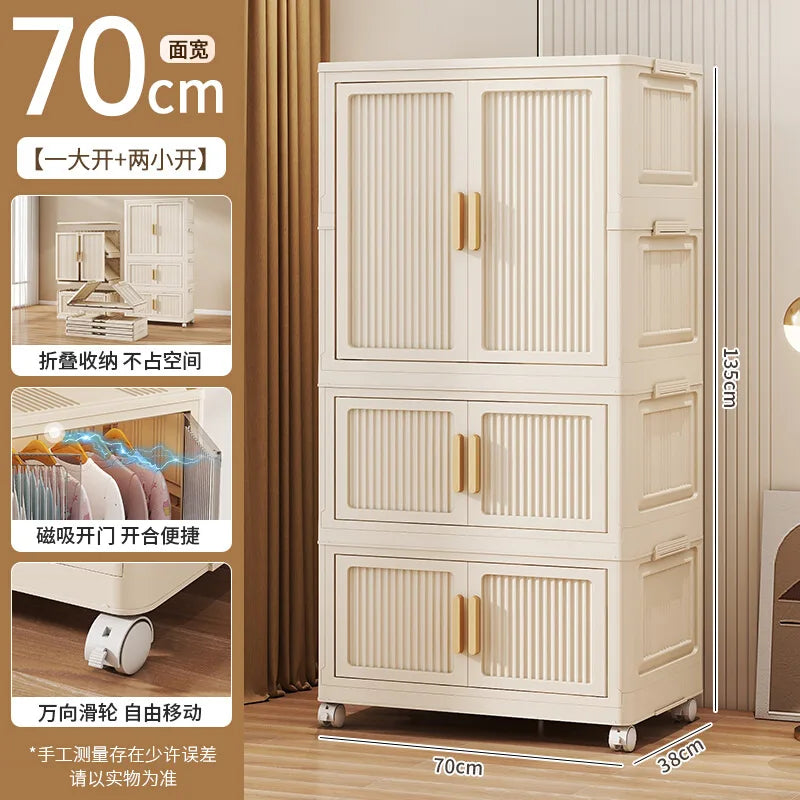 Wardrobe Clothes Closet Bedroom Furniture Storage Cabinet Foldable Wardrobe Plastic Cabinet Armario De Ropa Storage Cabinet