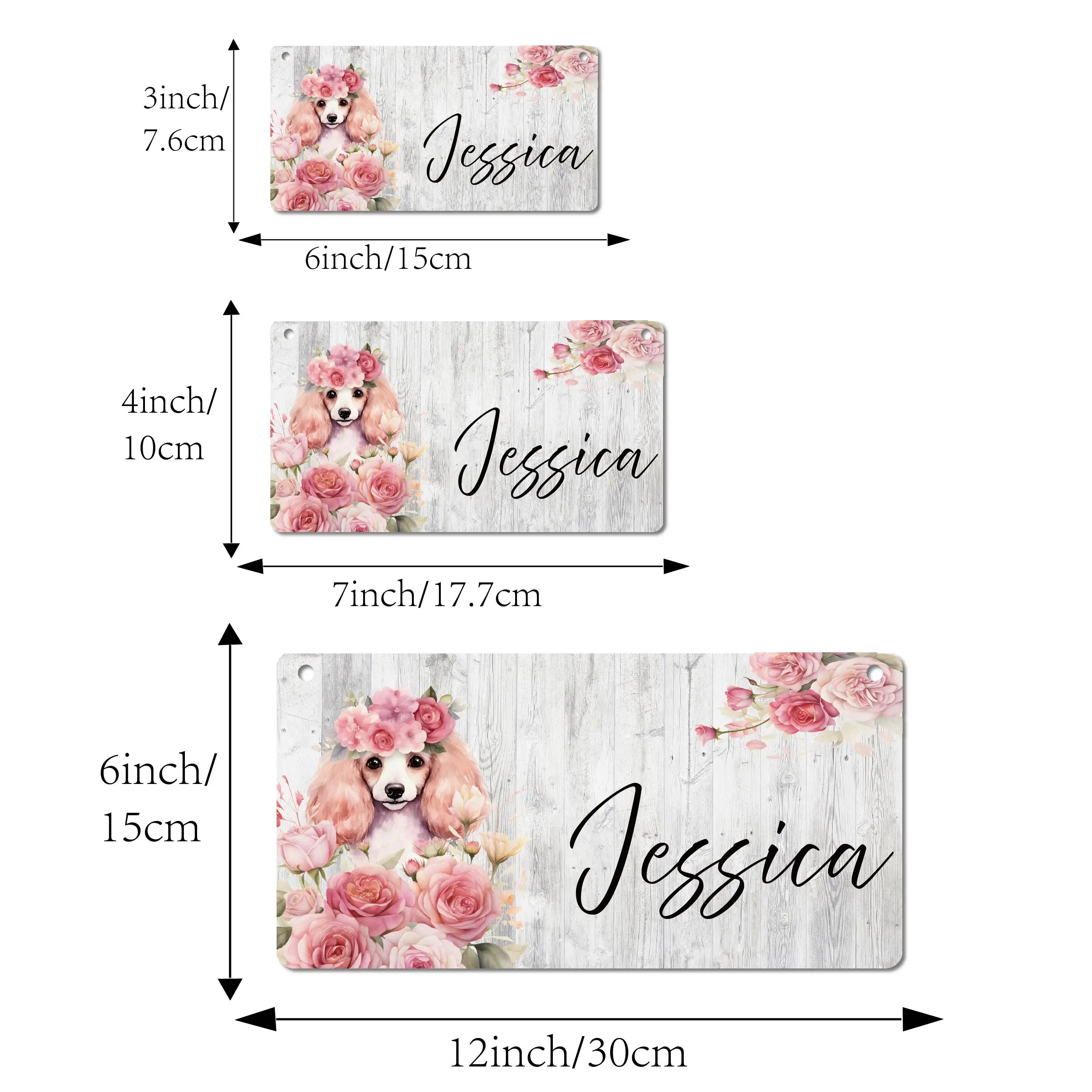 1PC Gorgeous Customized Name Tag Color Wall Hanging Sign For Living Room Decor