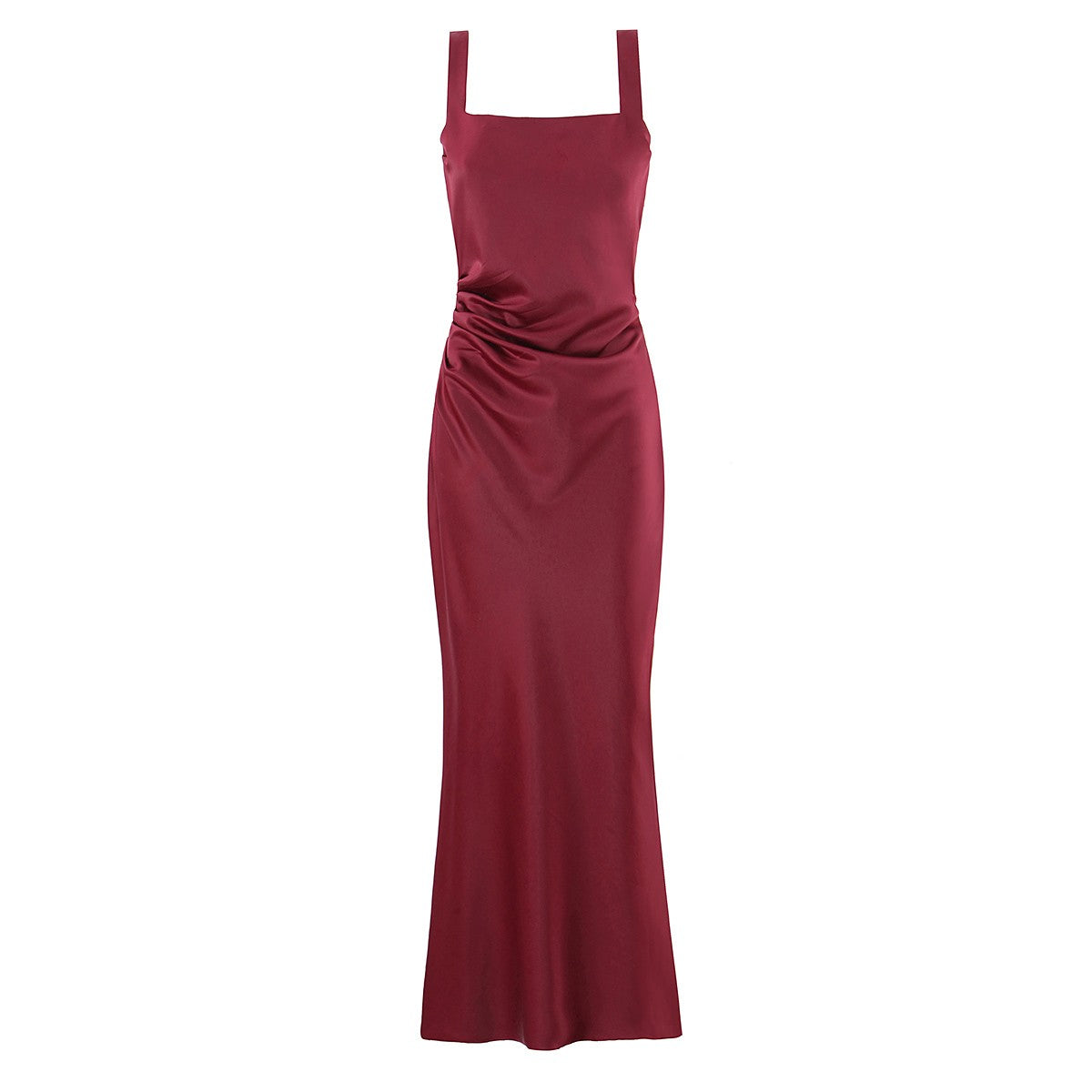 Sexy Oblique Shoulder Sleeveless Boning Corset Cocktail Evening Dress