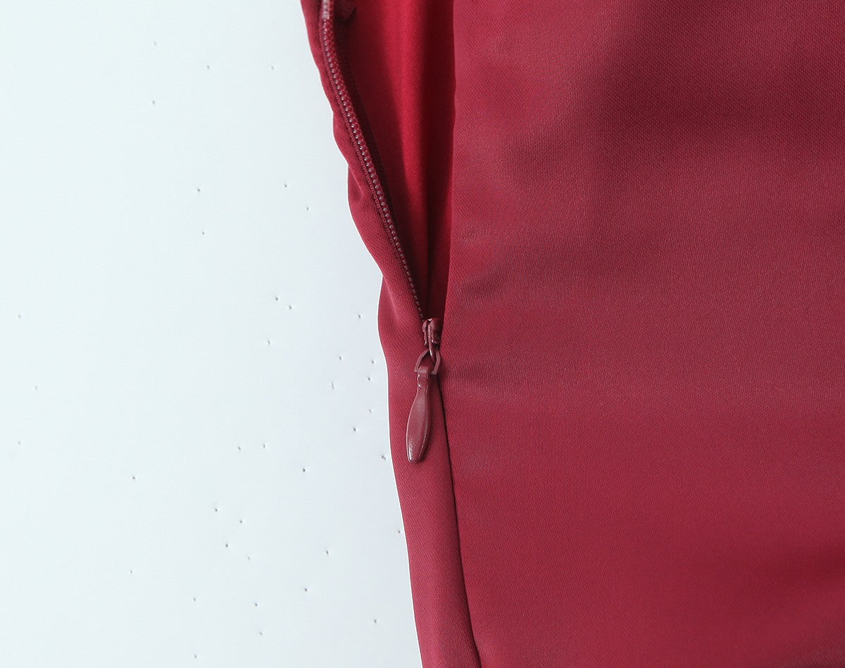 Sexy Oblique Shoulder Sleeveless Boning Corset Cocktail Evening Dress