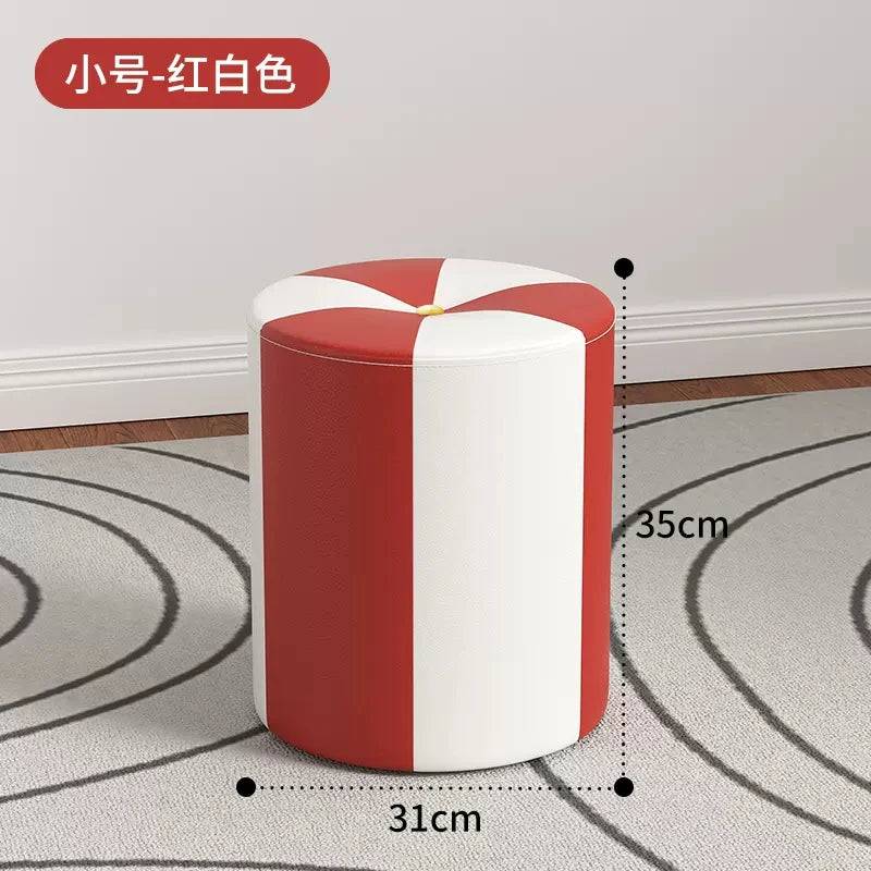 nordic Footrest Stool Hallway kitchen makeup living room vanity chair Wooden luxury home offer Interior items foot furniture