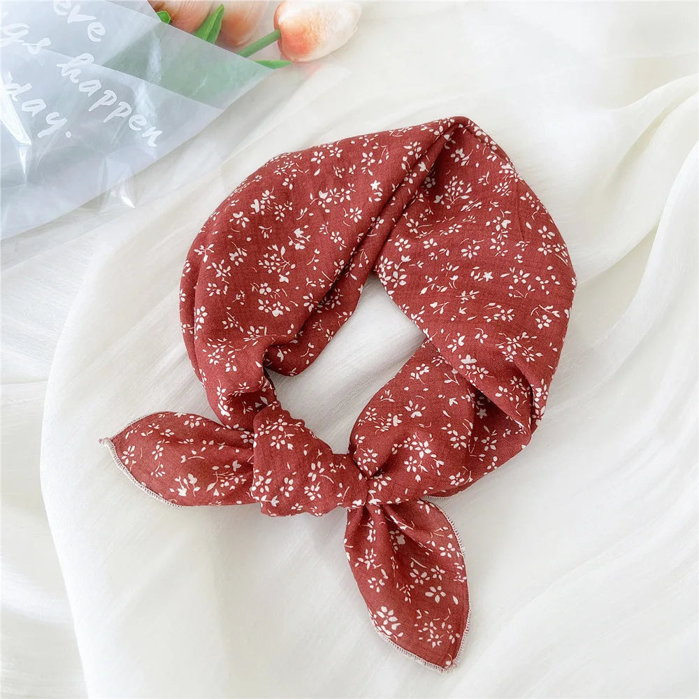 55*55cm Cotton Bandana Hairscarf Scarf Turban Shawl Headscarf Handkerchief Hair Accessories Wrap