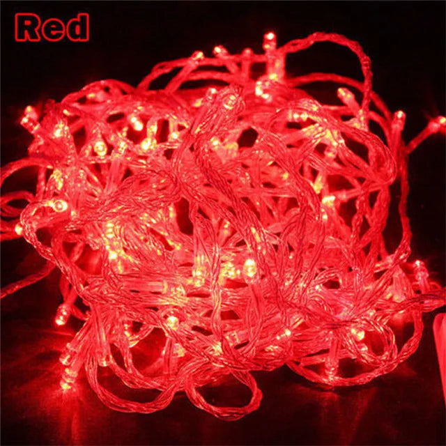 110V 220V 10M 100 Led String Garland Christmas Tree Chain Fairy Light  Waterproof Home Garden Party Outdoor Holiday Decoration
