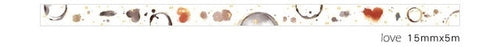 15 40mm*5m Coffee Cup Gold Washi Tape