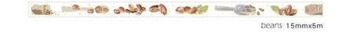 15 40mm*5m Coffee Cup Gold Washi Tape