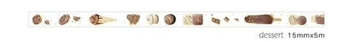 15 40mm*5m Coffee Cup Gold Washi Tape