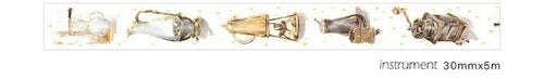 15 40mm*5m Coffee Cup Gold Washi Tape
