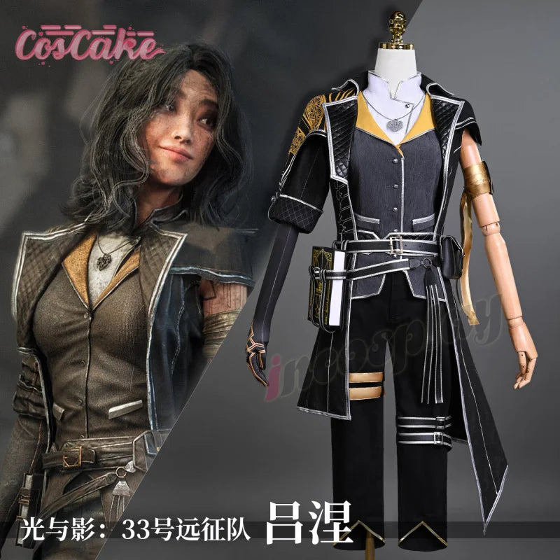 Lune Cosplay Costume Game Clair Obscur: Expedition 33 Coat Vest Pants Uniform Halloween Carnival Party Play Role Clothing