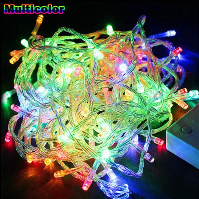 110V 220V 10M 100 Led String Garland Christmas Tree Chain Fairy Light  Waterproof Home Garden Party Outdoor Holiday Decoration