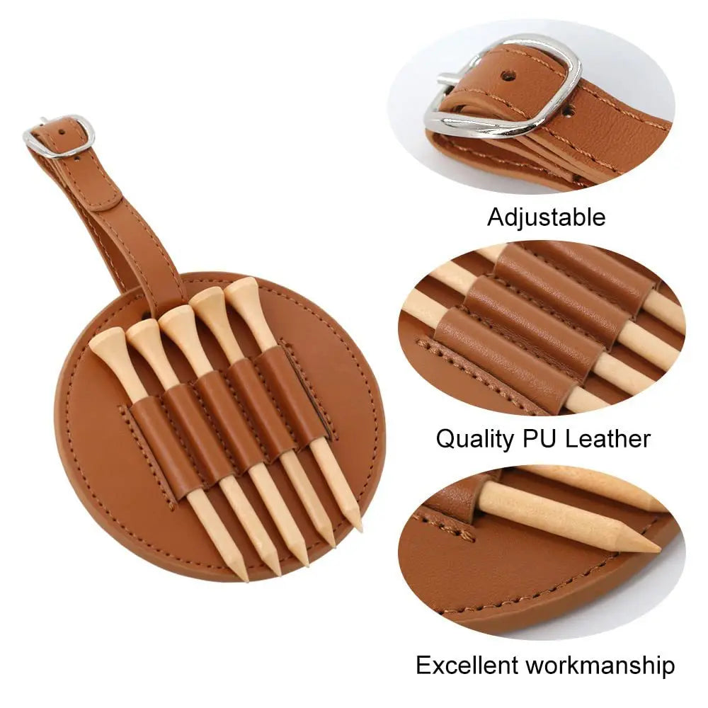 Personalised custom engraved golf mark gift with personalised DIY golf pad and ball marker holder without studs