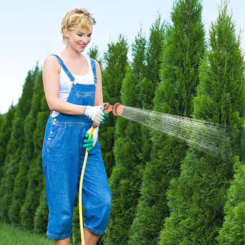 Water Hose Nozzle Water Pipe Sprayer High Pressure Hose Nozzle Leak Proof Handheld Garden Sprayer 8 Adjustable Spray Patterns