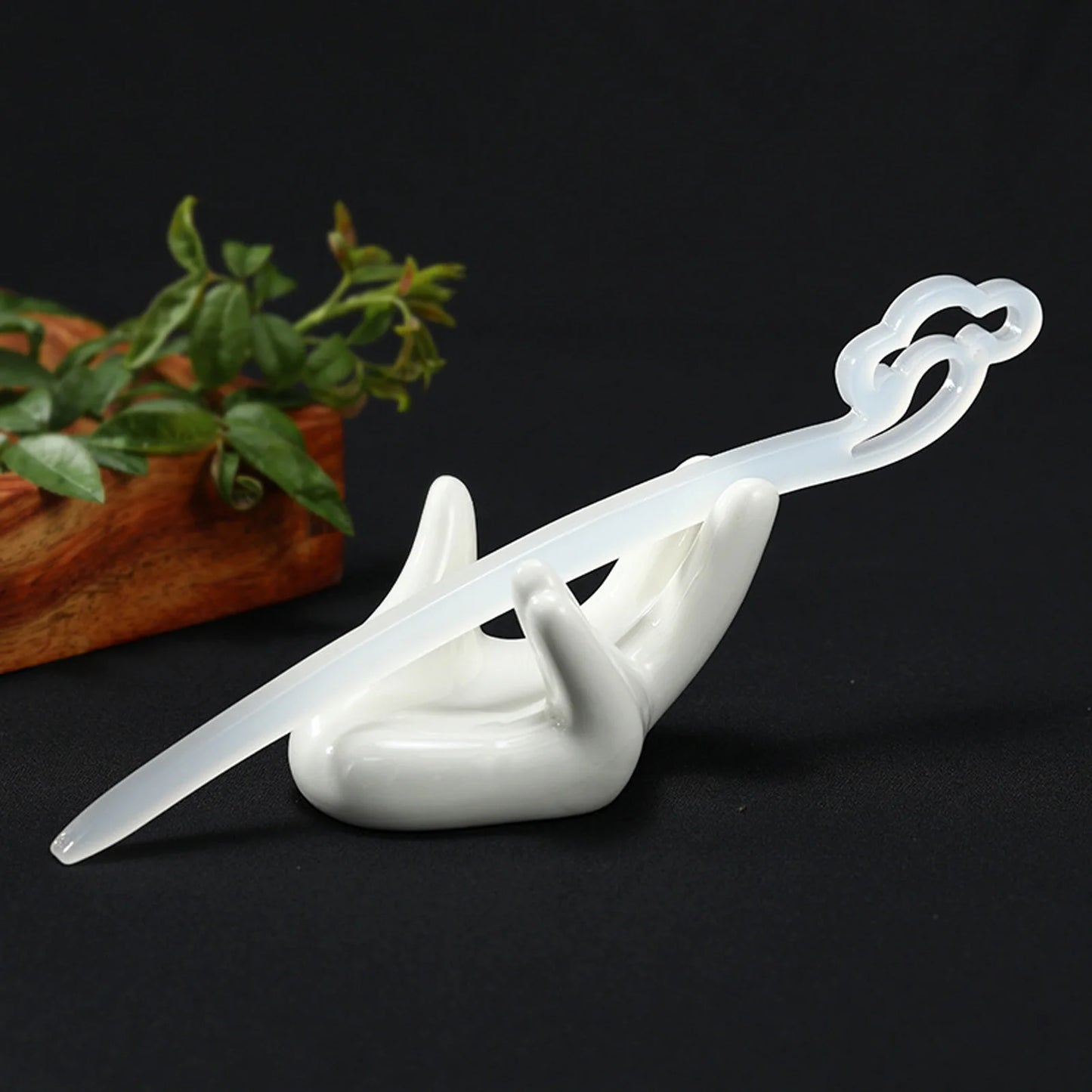 Vintage French Hair Stick Acetate Acid Hair Pin Side Clips Women Girls Ponytail Holder Hair Accessories DIY Retro Hairstyle Tool