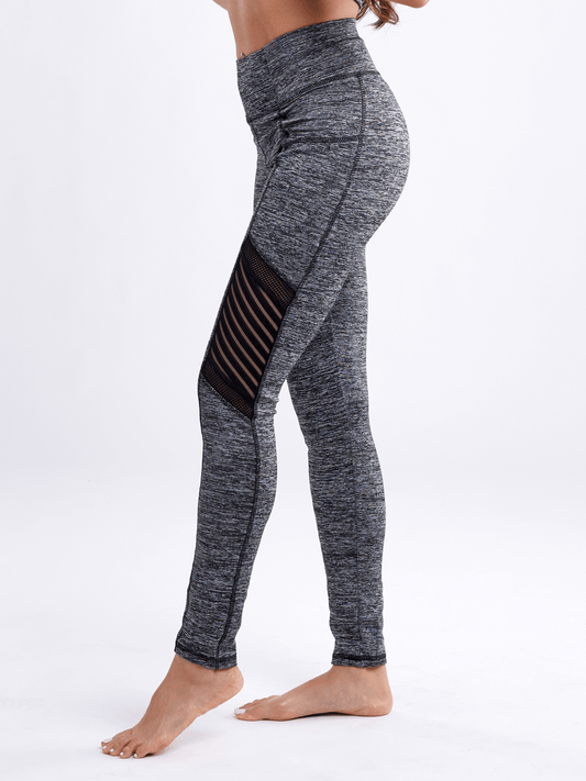 JupiterGear High-Waisted Pilates Leggings with Side Pockets & Mesh Pan