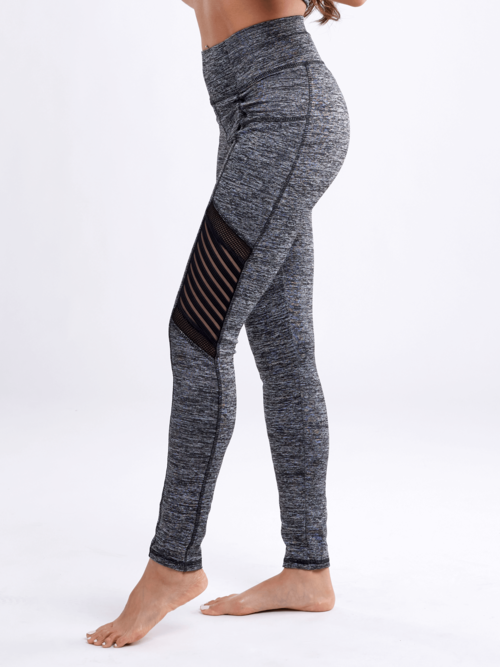 JupiterGear High-Waisted Pilates Leggings with Side Pockets & Mesh Pan