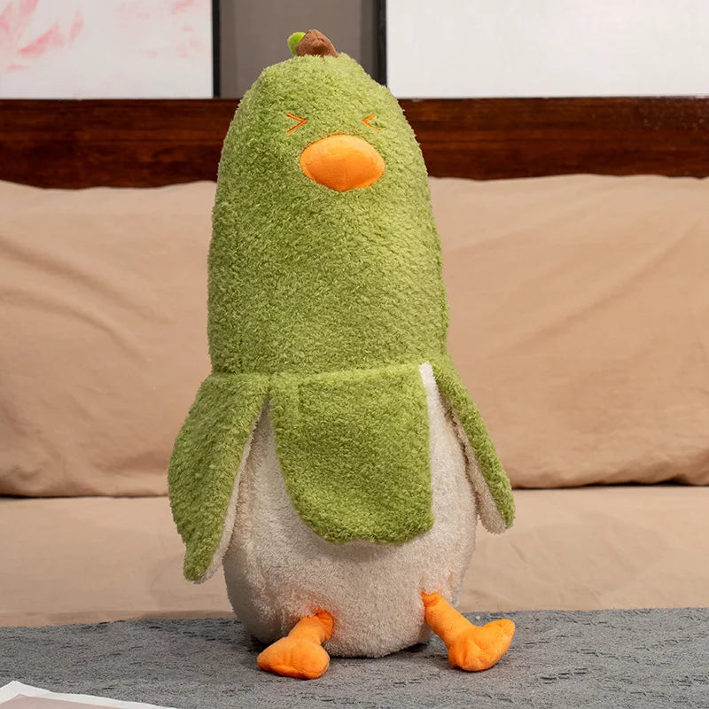 Long Strip Banana Duck Plush Toys Cartoon Cute Peeled Fruit Pillow Children Christmas Birthday Presents Home Decoration Kids