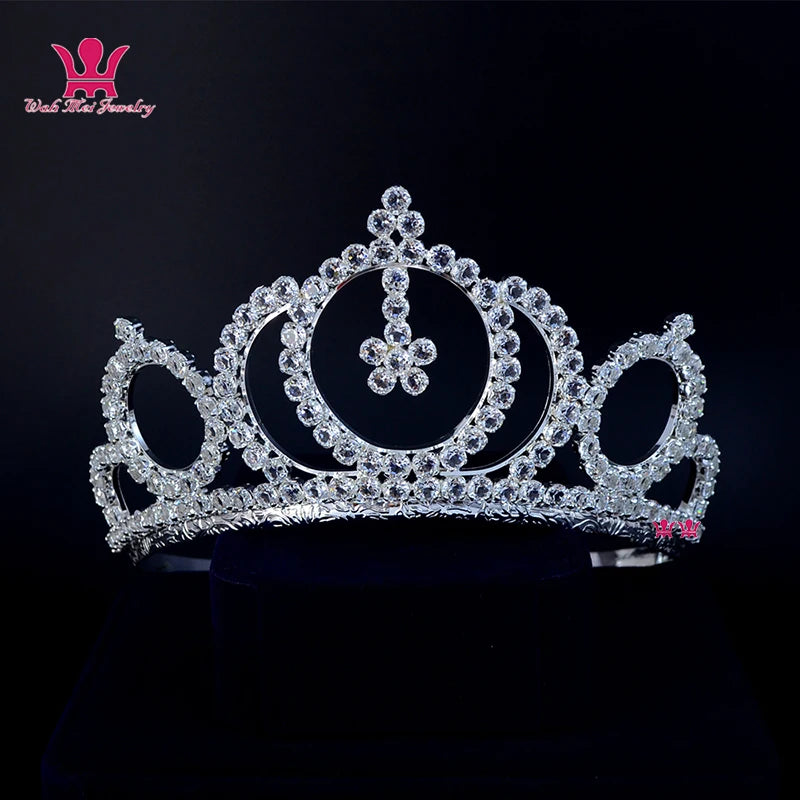 Zircon Tiara Crystal Rhinestone Crowns Bridal Wedding Hair Accessories Princess Queen Formal Party Prom Night Clup Show mo190