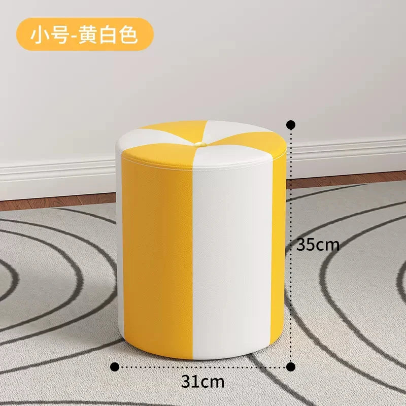 nordic Footrest Stool Hallway kitchen makeup living room vanity chair Wooden luxury home offer Interior items foot furniture
