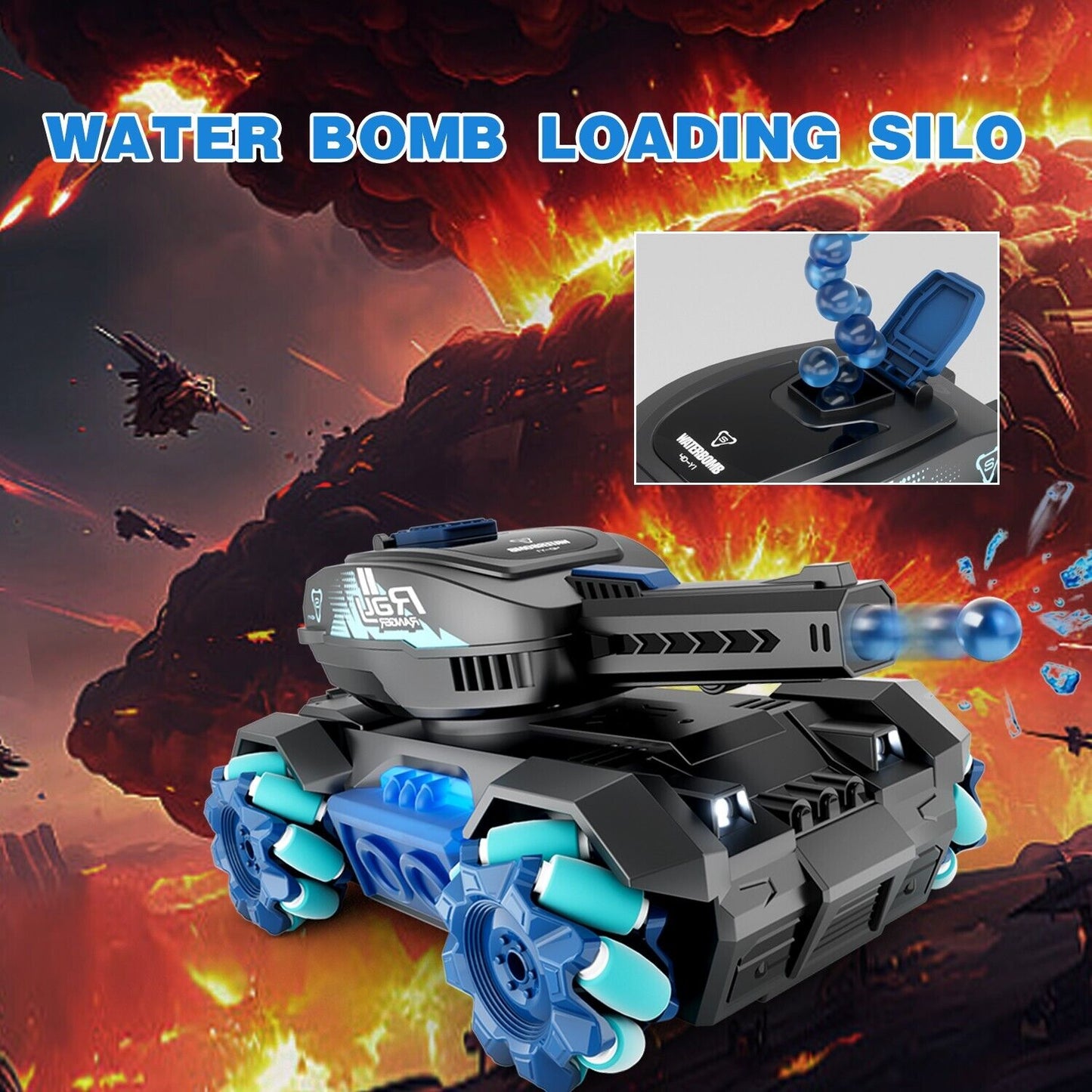 RC Tank Toys Four Wheel Drive Remote Control Car 2.4G Gesture Control