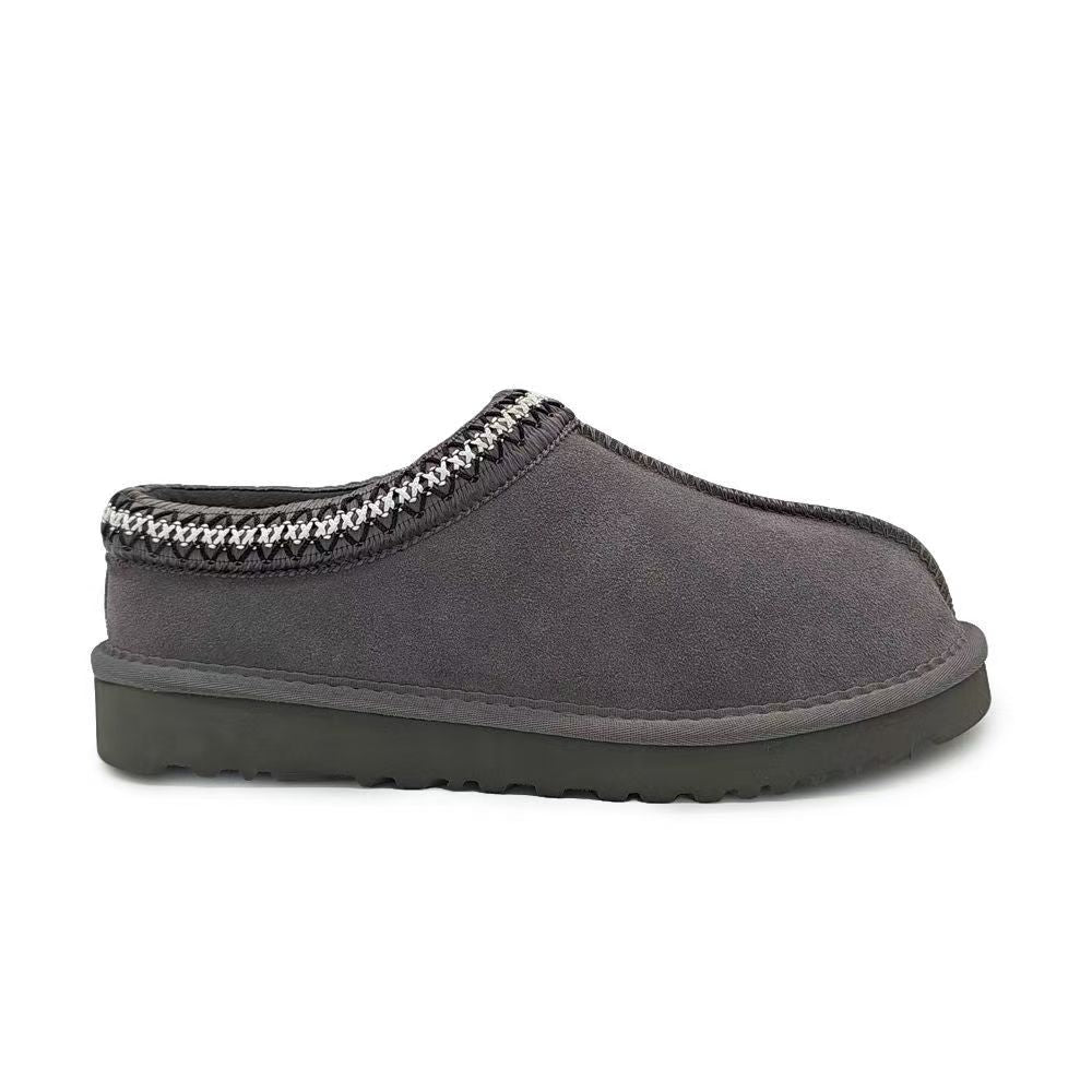 Furry Slip-On Woman Clogs Fuzzy Cozy Open-Back Snow Boots
