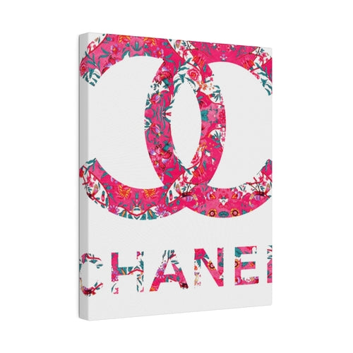 Coco Chanel Logo Pink Canvas