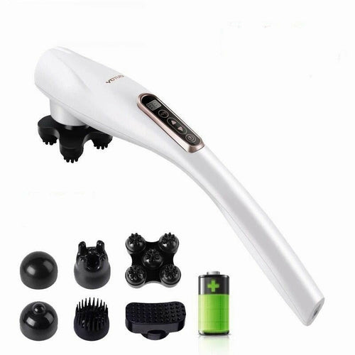 Electric Handheld Massager 6 Head Body Vibrating Massager