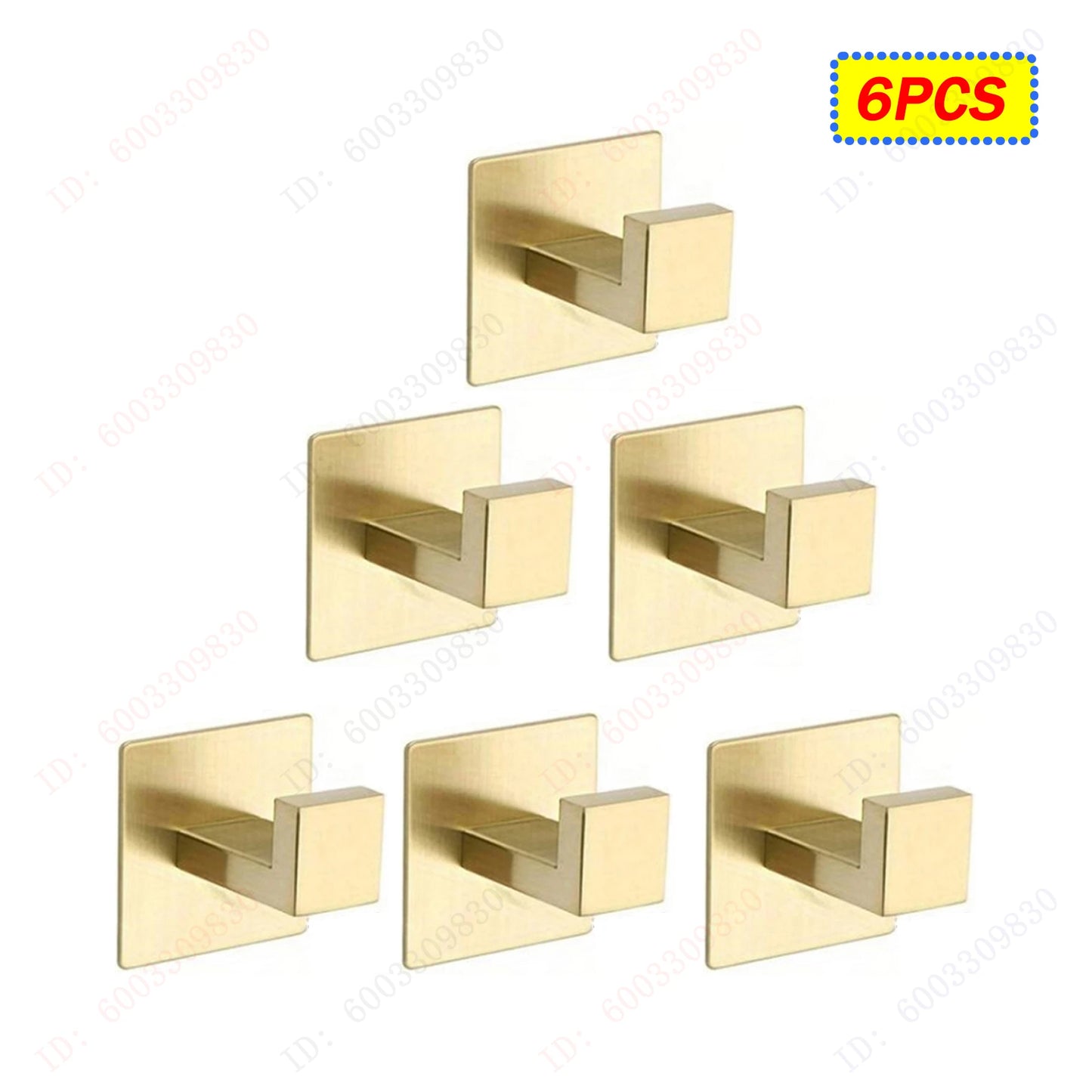 6/3PCS Strong Adhesive Wall Hooks,Self-adhesive Hooks,Towels Hanger Hook,Coat Hanging Rack,Key Holder,Bathroom Accessories