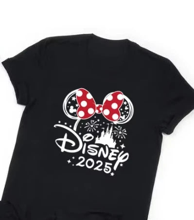 2025 Disney Travel Mickey Minnie and Mouse Family Shirts Mom Dad Brother and Child T-shirts Baby Clothes Family Outfits