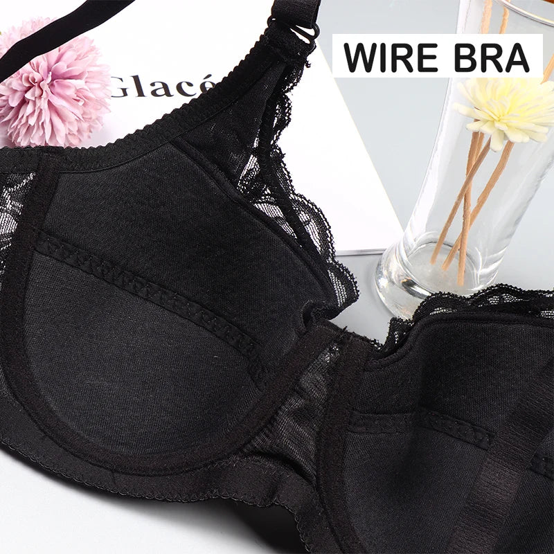 New Style Sexy Ultrathin Bras 36/80 38/85 40/90 42/95 44/100 46/105 C Cup Big Size Lingerie Push Up Underwear For Women