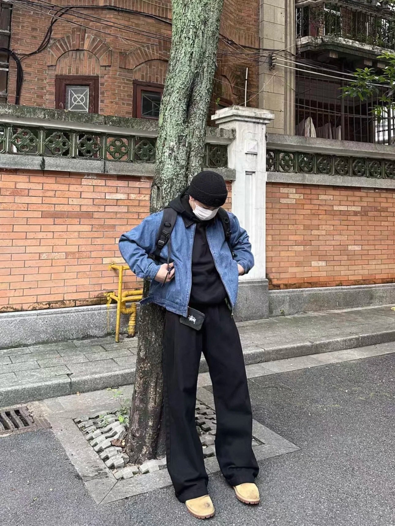 Retro American Waed Blue ort Denim Jaet Men Women Cleanfit Color Blo Detroit Coat Youth Loose Fit Long Sve Jaet