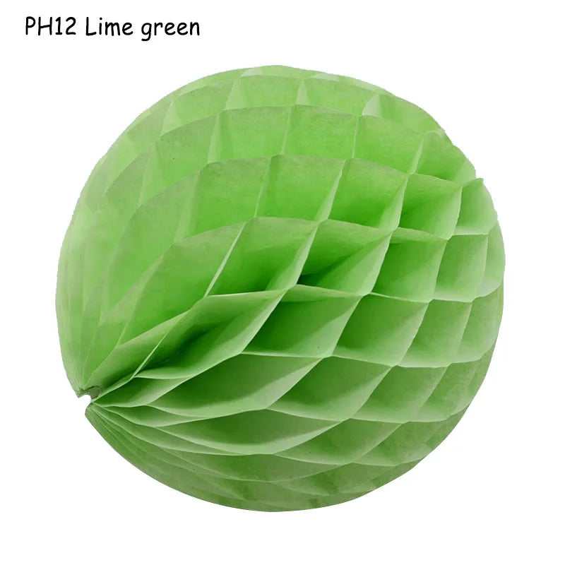 5pcs/lot 10/15cm Decorative Paper Honeycomb Ball Pastel Flower Wedding Kid Birthday Party Decoration Baby Shower Supplies8Z