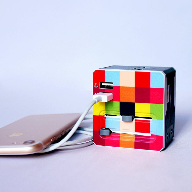 Global Adapter with 2 USB Ports