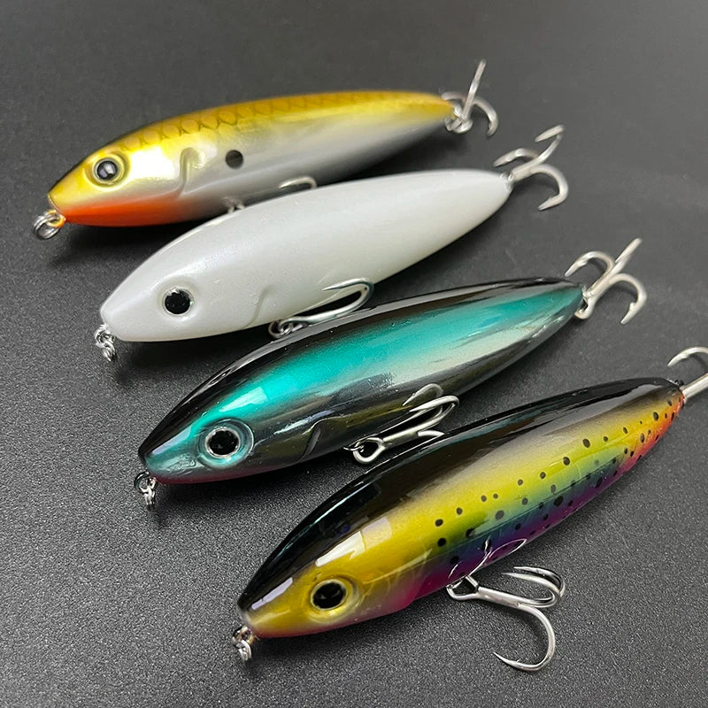 17g 100mm Floating Pencil Fishing Lure Surface Walk the Dog Artificial Bait for Saltwater Skitter Walk Topwater Fishing Supplies