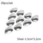 20pcs/lot Fishing Spinner Rings Blades Smooth Nickel Spoons Plaice Tackle Craft DIY Bait Fishing Tool Lure Accessories