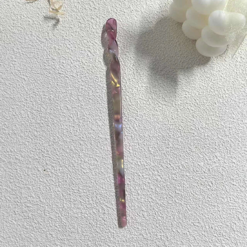 Colored Acetate Hairpin for Woman Elegant Temperament Meatball Head Hair Pin Fashion Girl Hair Clip Hair Accessories
