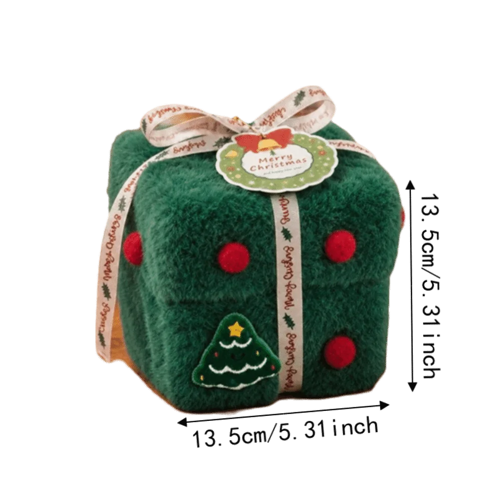 Velvet Christmas Packaging Box Thick Velvet Fabric High-End Christmas Eve Gift Box Xmas Velvet Gift Box Christmas Decoration