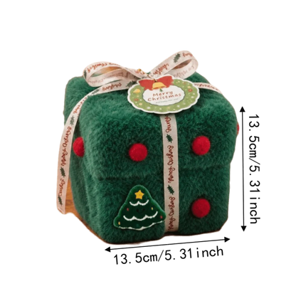 Velvet Christmas Packaging Box Thick Velvet Fabric High-End Christmas Eve Gift Box Xmas Velvet Gift Box Christmas Decoration