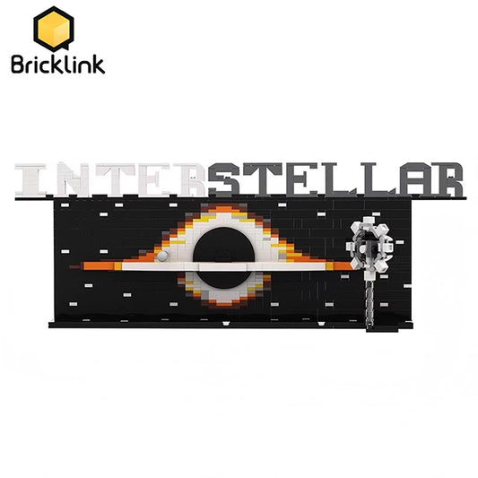 Bricklink Creative MOC Moive Interstellar Through Black Hole Scene Model Sets DIY Building Blocks Kid Toys Christmas Gift
