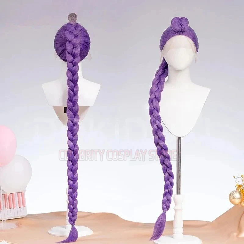 2026 New Rumi Mira Zoey Cosplay Wig KPOP  Hunters Cosplay KPOP Huntrix Women Rumi Cosplay 120cm Long Hair Nails Zo