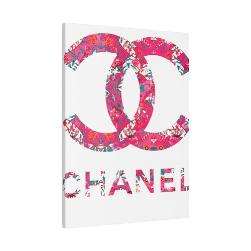 Coco Chanel Logo Pink Canvas