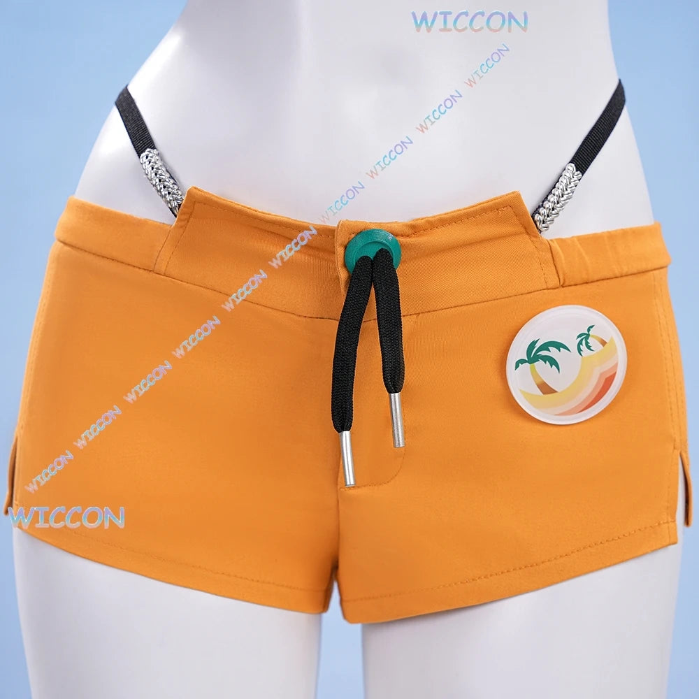 [OHaYoCos]MC Belle Cosplay Costume Wig Cosplay Zenless Zone Zero Beach Outfit Summer Game Clothes Uniform Outfit Halloween ZZZ R