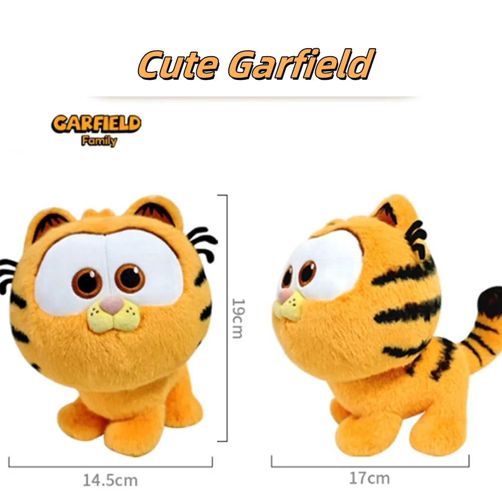 Kawaii Original Garfield Plush Doll Keychain Cartoon Anime Movie Stuffed Plushie for Bags Decor Birthday Christmas Gift