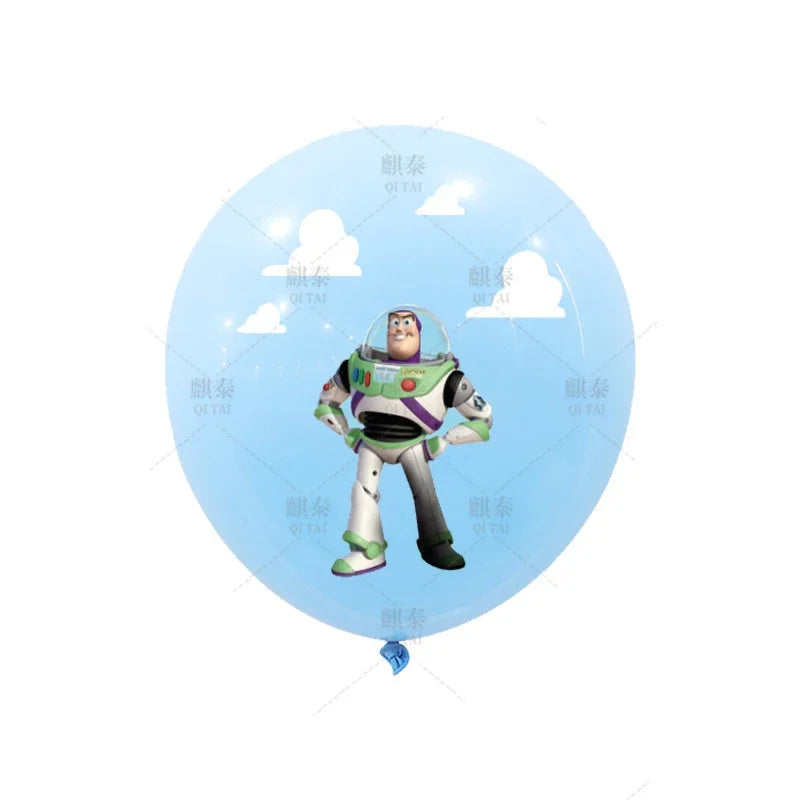 15pcs 12inch Toy Story Woody and Friends Latex Balloons Kids Birthday Party Balloon Cartoon Buzz Lightyear Woody Party Balloons
