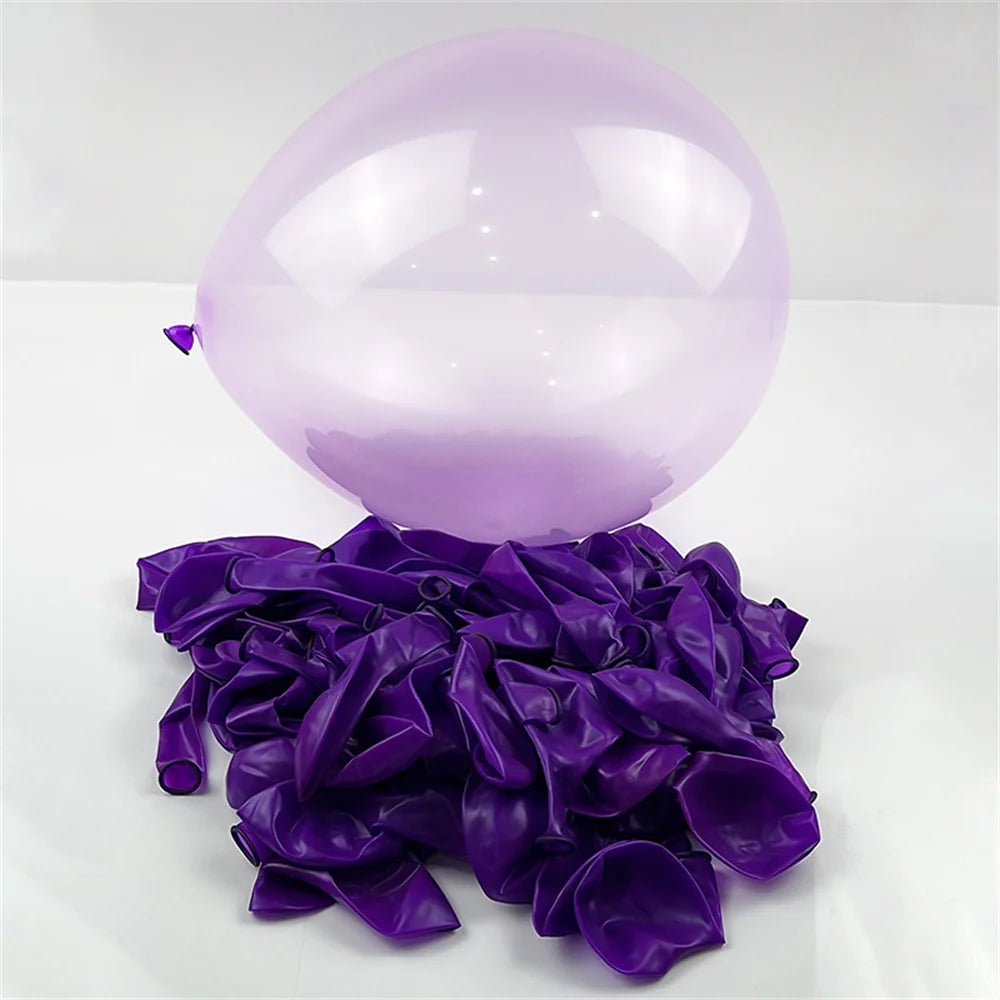 100pcs Colorful Crystal latex Balloon 10 inch Transparent Bubble Latex Balloons Kids toys Birthday Wedding party decorations