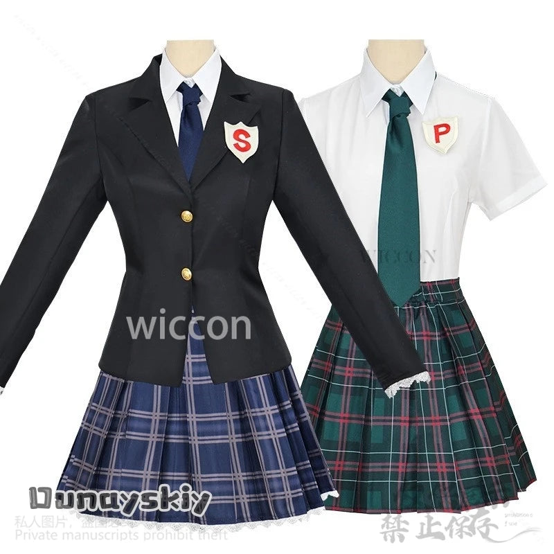 Panty Anime Cartoon Stocking Cosplay JK School Uniform Skirt Dress Woman Girls Sexy Party Suit Wigs Cos Halloween Customized