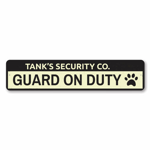Security Company Pet Sign